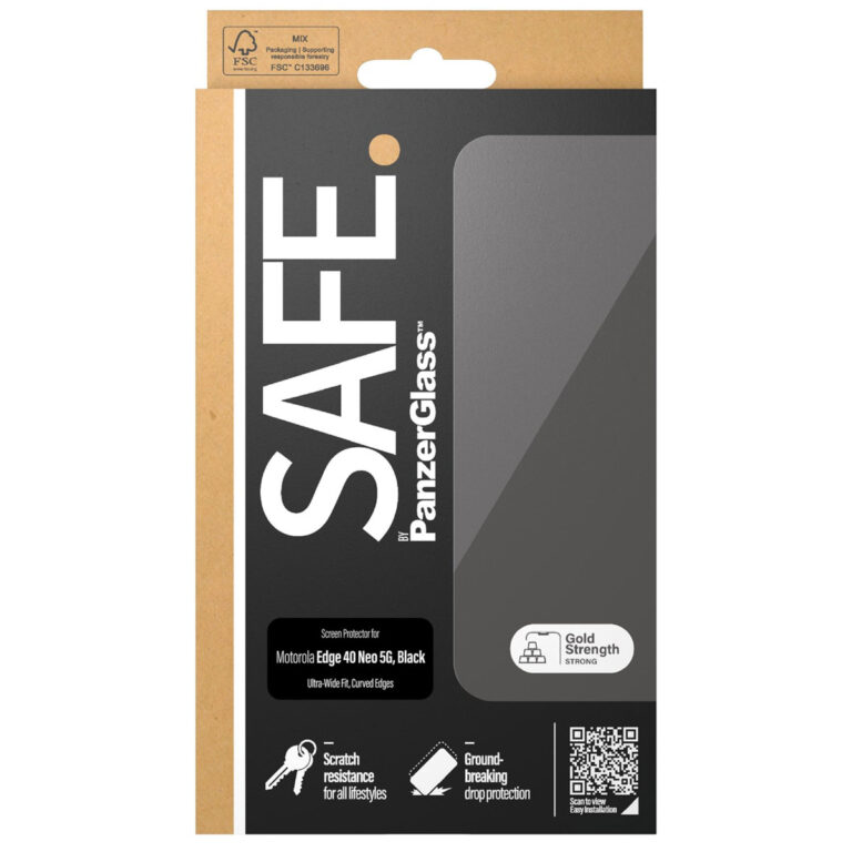 SAFE by PanzerGlass Ultra-Wide Fit Screenprotector Motorola Edge 40 - Afbeelding 2