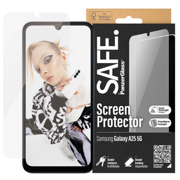 SAFE by PanzerGlass Ultra-Wide Fit Screenprotector incl. applicator Samsung Galaxy A25 (5G) - Afbeelding 3