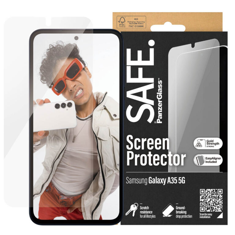 SAFE by PanzerGlass Ultra-Wide Fit Screenprotector incl. applicator Samsung Galaxy A35 - Afbeelding 4