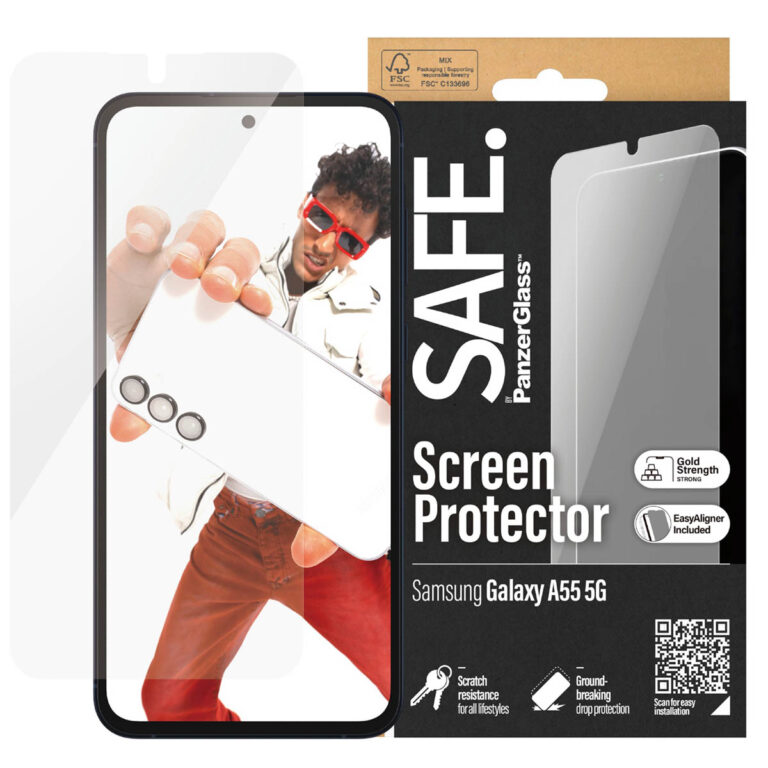 SAFE by PanzerGlass Ultra-Wide Fit Screenprotector incl. applicator Samsung Galaxy A55 - Afbeelding 3