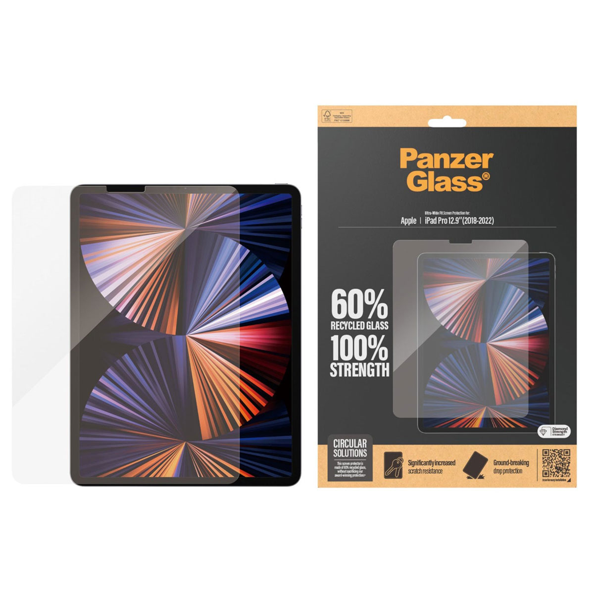 PanzerGlass Ultra Wide Fit Screenprotector Apple iPad Pro 12.9 (2022) / Pro 12.9 (2021) - Afbeelding 4