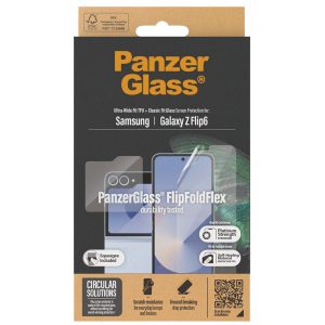 PanzerGlass Anti-Bacterial Case Friendly Screenprotector Samsung Galaxy Z Flip 6 / Flip 7 FE