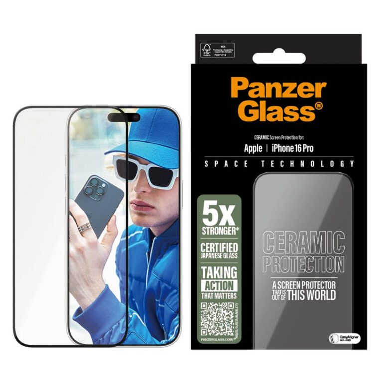 PanzerGlass Ceramic Screenprotector met applicator Apple iPhone 16 Pro - Afbeelding 4