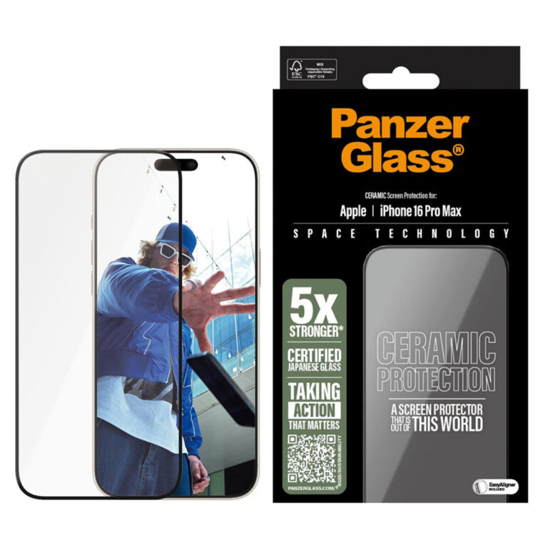 PanzerGlass Ceramic Screenprotector met applicator Apple iPhone 16 Pro Max - Afbeelding 4