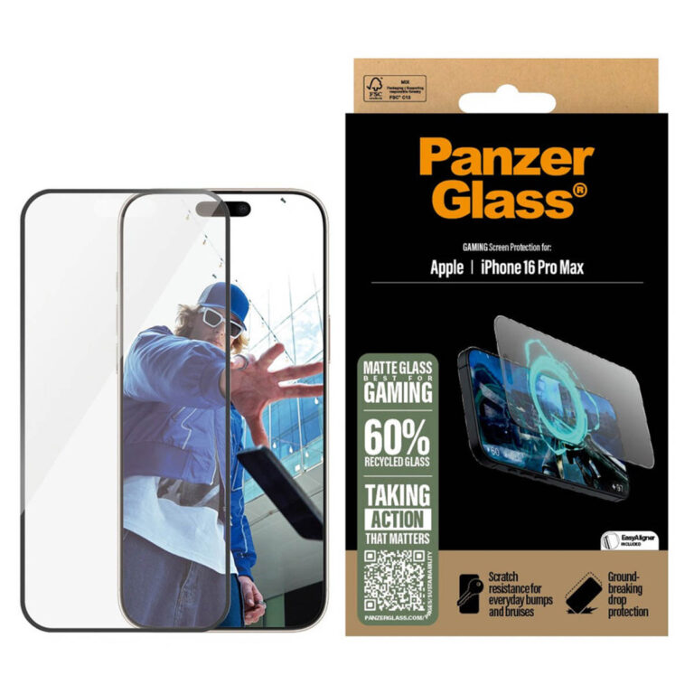 PanzerGlass EyeScreenprotector Ultra Wide Fit met applicator Apple iPhone 16 Pro Max - Afbeelding 2