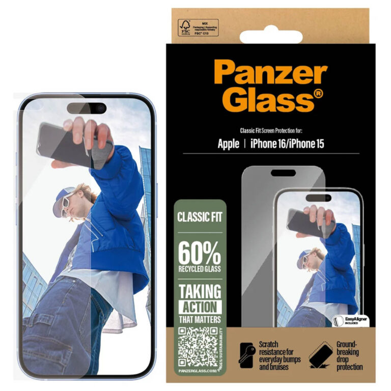 PanzerGlass Anti-Bacterial Screenprotector Apple iPhone 16 - Afbeelding 3