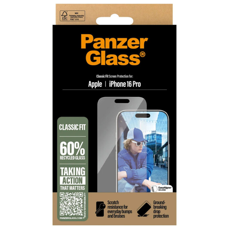 PanzerGlass Anti-Bacterial Screenprotector Apple iPhone 16 Pro