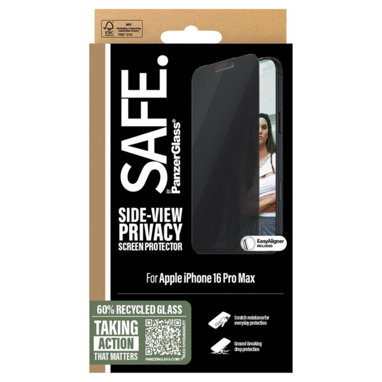 SAFE by PanzerGlass Privacy Screenprotector Ultra Wide Fit met applicator Apple iPhone 16 Pro Max - Afbeelding 2