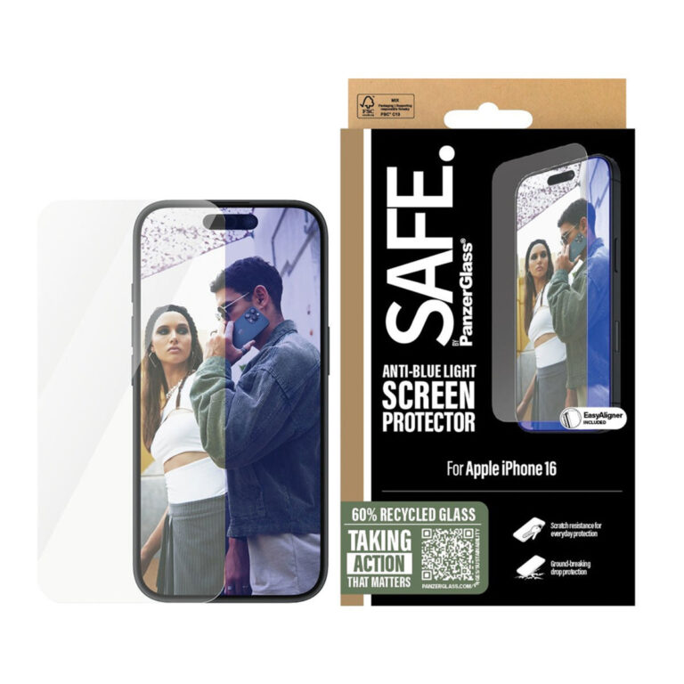 SAFE by PanzerGlass ﻿EyeScreenprotector Ultra Wide Fit met applicator Apple iPhone 16 - Afbeelding 3
