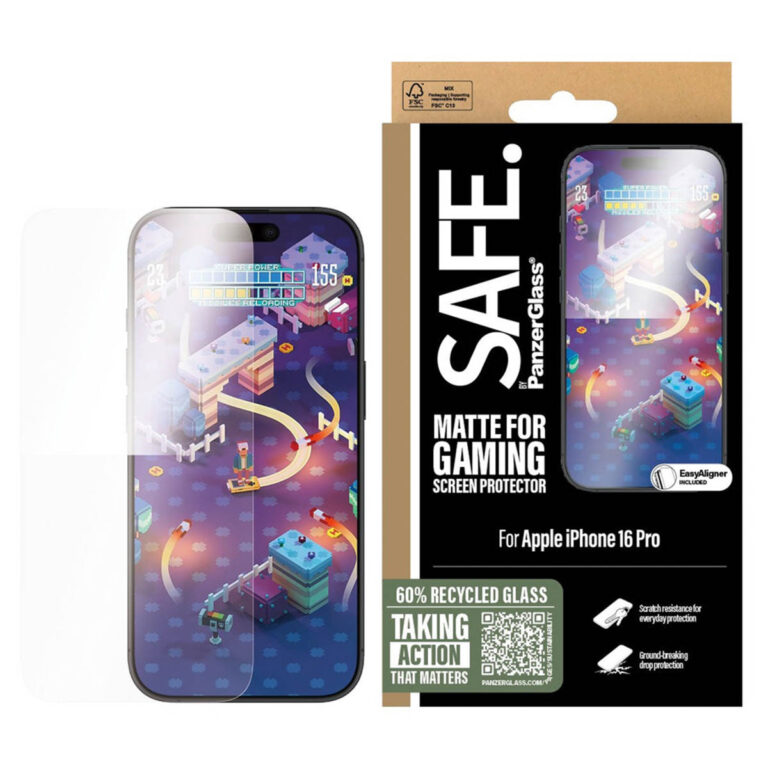 SAFE by PanzerGlass Gaming Screenprotector Ultra Wide Fit met applicator Apple iPhone 16 Pro - Afbeelding 4