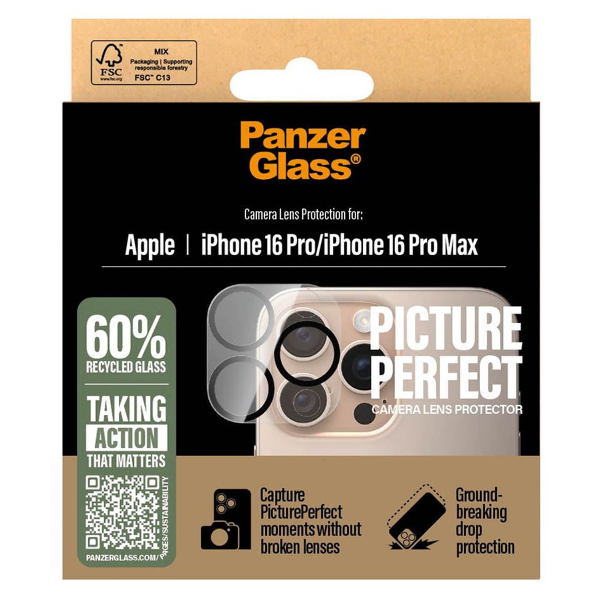PanzerGlass PicturePerfect Camera Lens Protector Apple iPhone 16 Pro / 16 Pro Max
