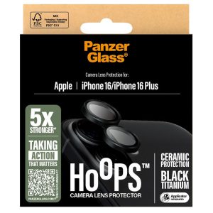 PanzerGlass Hoops Ceramic Lens Protector Apple iPhone 16 / 16 Plus