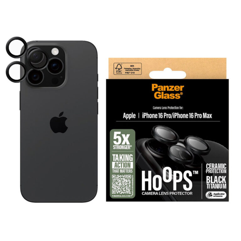 PanzerGlass Hoops Ceramic Camera Lens Protector Apple iPhone 16 Pro / 16 Pro Max - Afbeelding 4