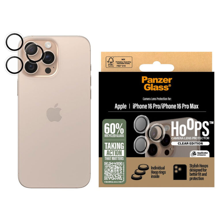 PanzerGlass Camera Protector Hoop Optic Rings Apple iPhone 16 Pro / 16 Pro Max - Afbeelding 4