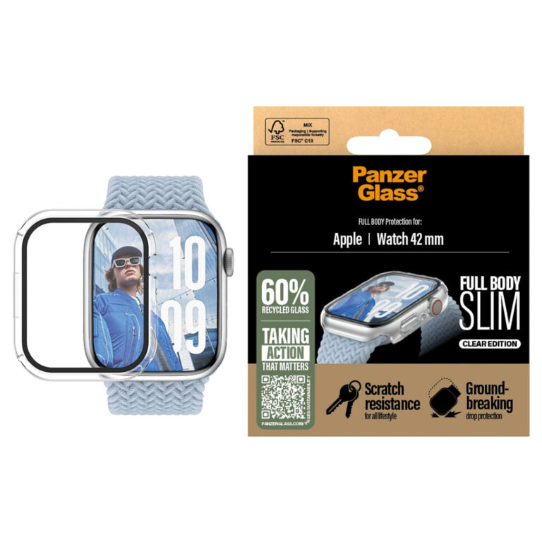 PanzerGlass Full Body Case Slim Apple Watch Series 10 - 42 mm - Transparent - Afbeelding 3