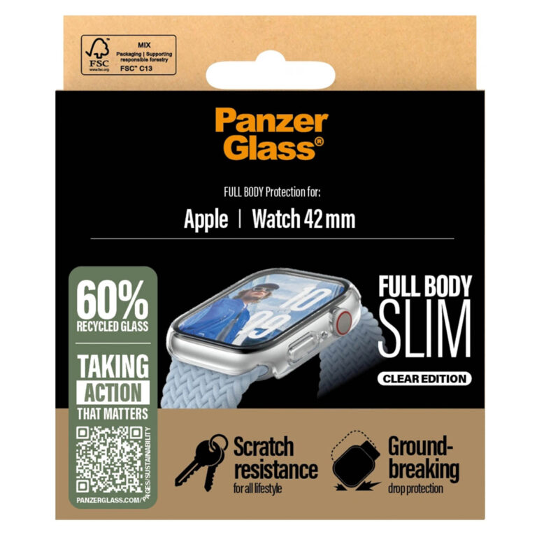 PanzerGlass Full Body Case Slim Apple Watch Series 10 - 42 mm - Transparent - Afbeelding 4