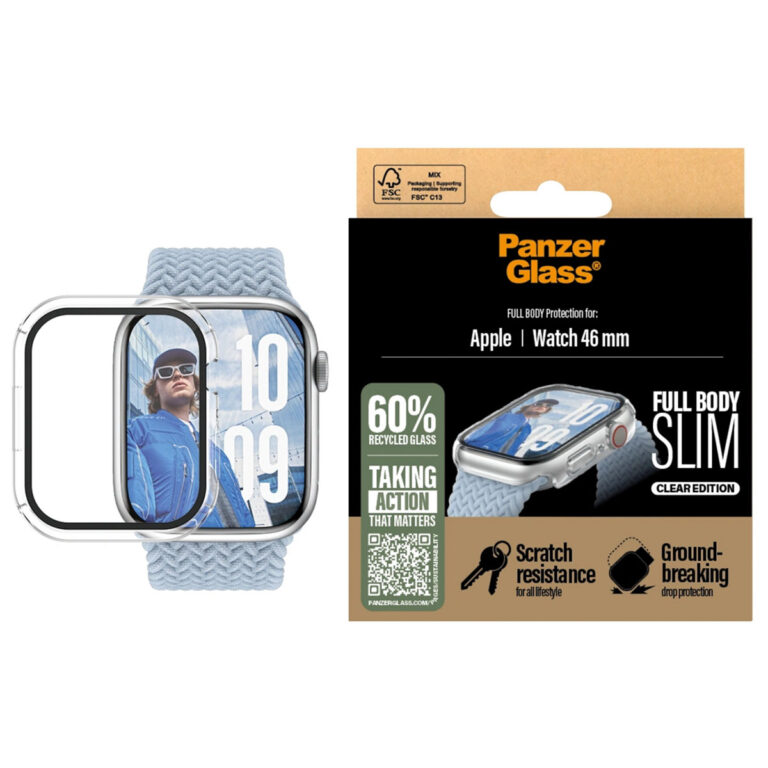 PanzerGlass Full Body Case Slim Apple Watch Series 10 - 46 mm - Transparent - Afbeelding 4