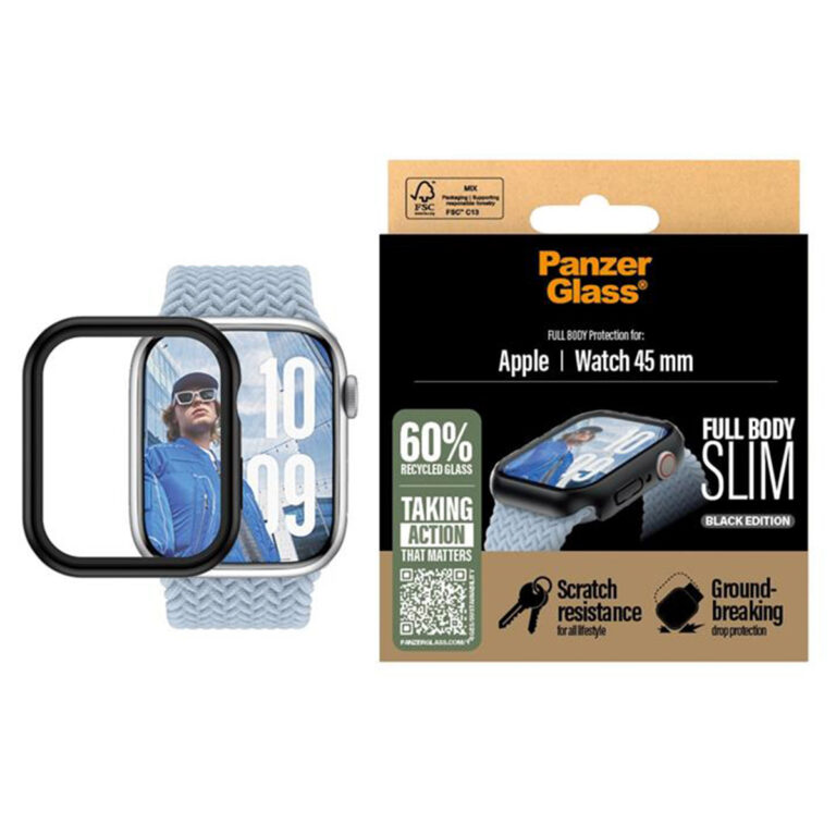 PanzerGlass Full Body Case Slim Apple Watch 7-9 / SE 2024 - 45 mm - Black - Afbeelding 3