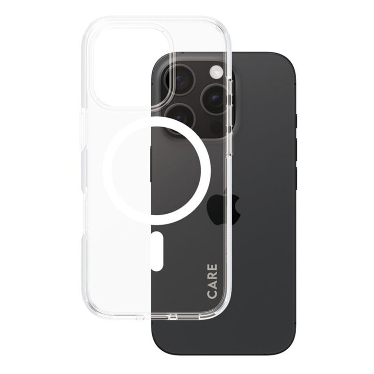CARE by PanzerGlass Urban Combat Case MagSafe Apple iPhone 16 Pro - Transparant / Wit