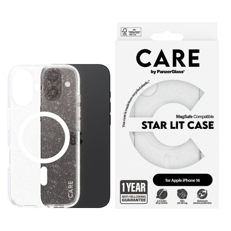 CARE by PanzerGlass Star Lit Case MagSafe Apple iPhone 16 - Wit - Afbeelding 4