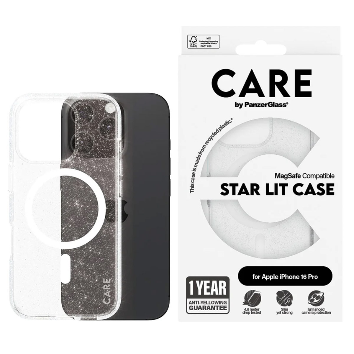 CARE by PanzerGlass Star Lit Case MagSafe Apple iPhone 16 Pro - Star Lit - Afbeelding 3