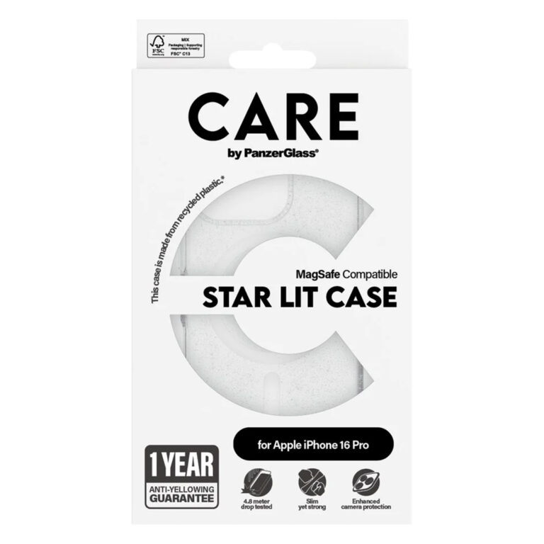 CARE by PanzerGlass Star Lit Case MagSafe Apple iPhone 16 Pro - Wit - Afbeelding 2