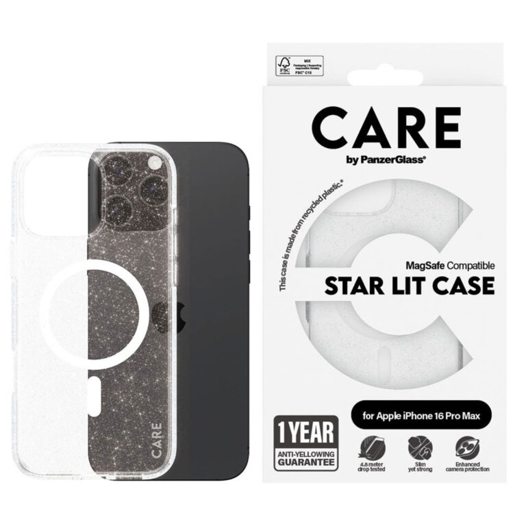 CARE by PanzerGlass Star Lit Case MagSafe Apple iPhone 16 Pro Max - Wit - Afbeelding 4