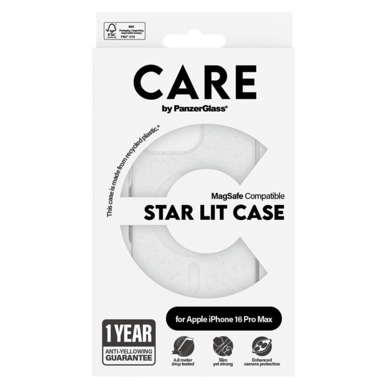 CARE by PanzerGlass Star Lit Case MagSafe Apple iPhone 16 Pro Max - Wit - Afbeelding 2