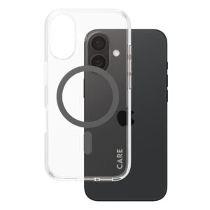 CARE by PanzerGlass Urban Combat Case MagSafe Apple iPhone 16 - Transparant / Zwart