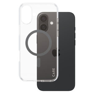 CARE by PanzerGlass Urban Combat Case MagSafe Apple iPhone 16 Plus - Transparant / Zwart