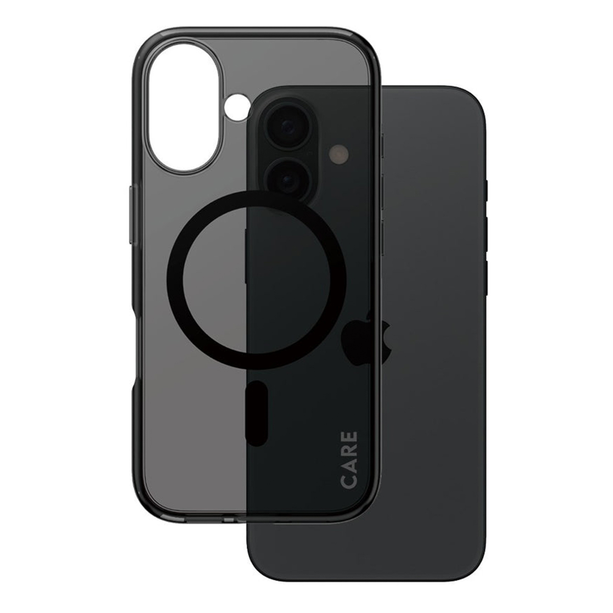 CARE by PanzerGlass Smokey Urban Combat Case MagSafe Apple iPhone 16 – Zwart
