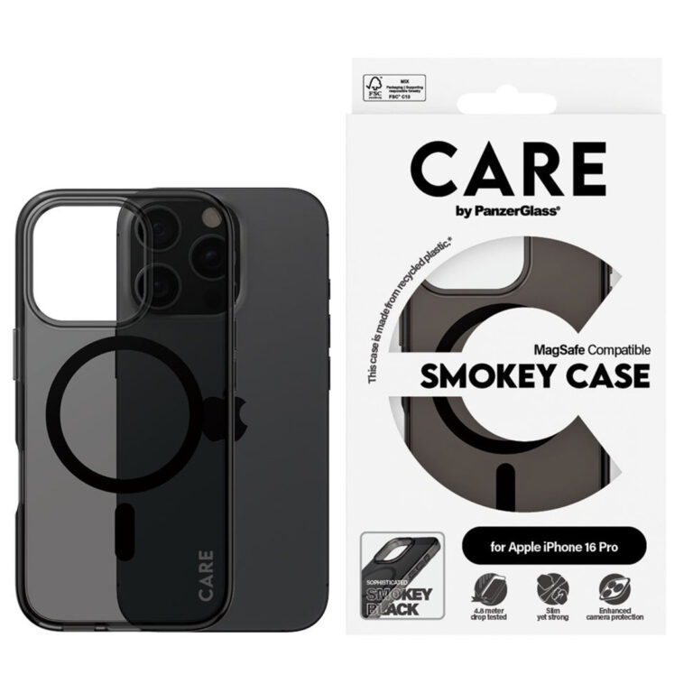 CARE by PanzerGlass Smokey Urban Combat Case MagSafe Apple iPhone 16 Pro - Zwart - Afbeelding 4