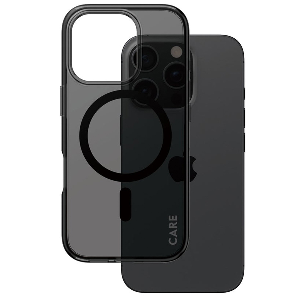 CARE by PanzerGlass Smokey Urban Combat Case MagSafe Apple iPhone 16 Pro – Zwart