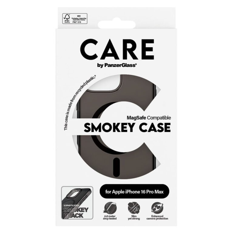 CARE by PanzerGlass Smokey Urban Combat Case MagSafe Apple iPhone 16 Pro Max - Zwart - Afbeelding 2