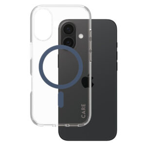 CARE by PanzerGlass Urban Combat Case MagSafe Apple iPhone 16 - Transparant / Blauw