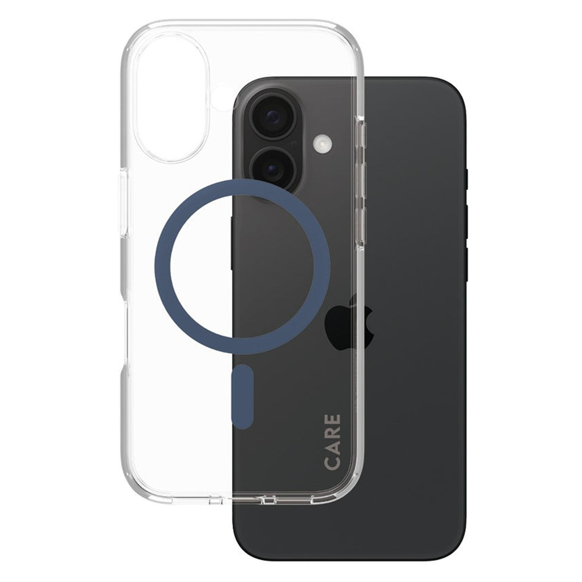 CARE by PanzerGlass Urban Combat Case MagSafe Apple iPhone 16 – Transparant / Blauw