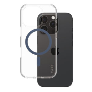CARE by PanzerGlass Urban Combat Case MagSafe Apple iPhone 16 Pro- Transparant / Blauw