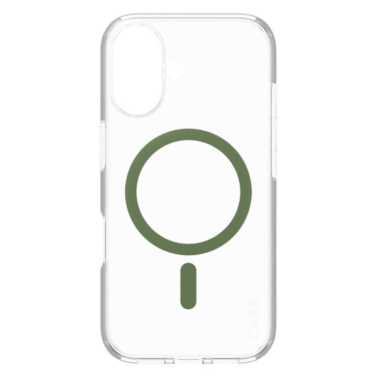 CARE by PanzerGlass Urban Combat Case MagSafe Apple iPhone 16 - Transparant / Groen - Afbeelding 3