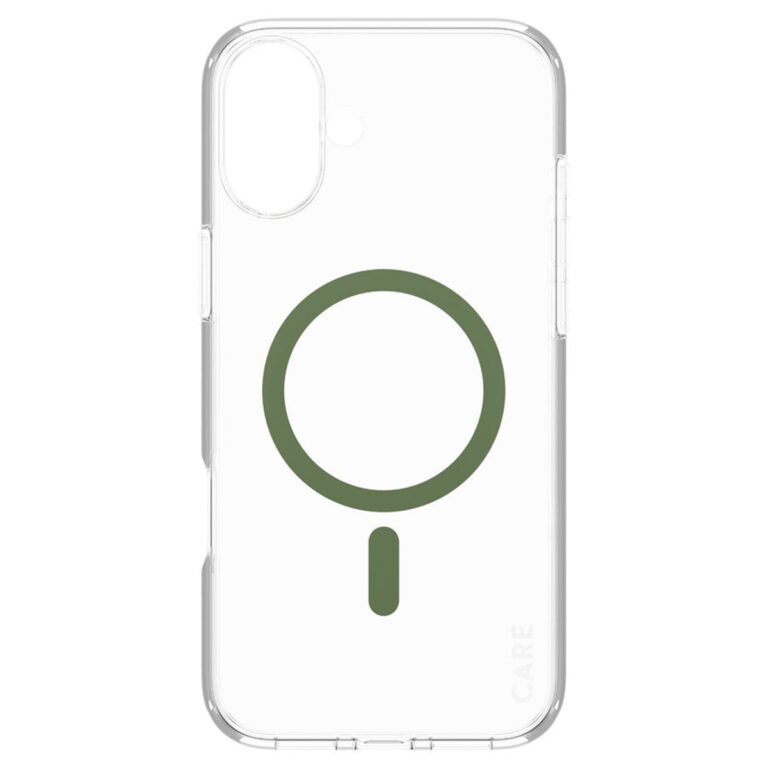 CARE by PanzerGlass Urban Combat Case MagSafe Apple iPhone 16 Plus - Transparant / Groen - Afbeelding 3