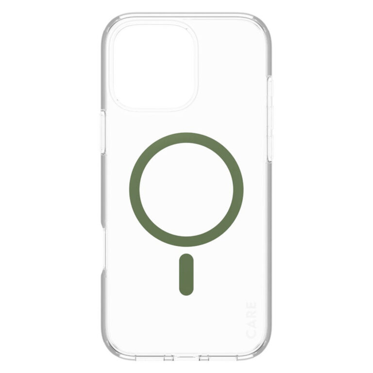 CARE by PanzerGlass Urban Combat Case MagSafe Apple iPhone 16 Pro Max - Transparant / Groen - Afbeelding 4