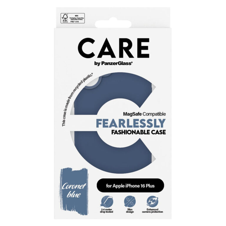 CARE by PanzerGlass Fashion Backcover MagSafe Apple iPhone 16 Plus - Blauw - Afbeelding 2