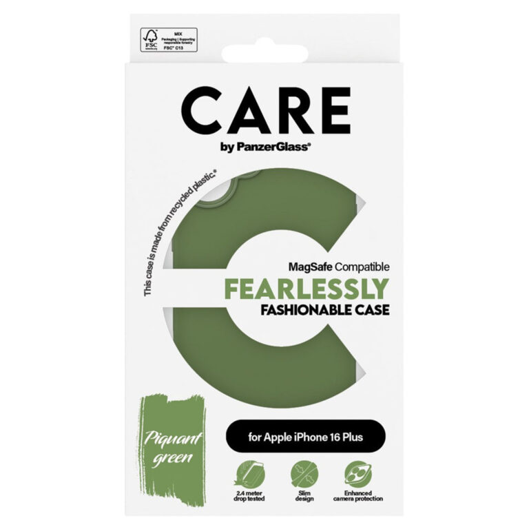 CARE by PanzerGlass Fashion Backcover MagSafe Apple iPhone 16 Plus - Groen - Afbeelding 2