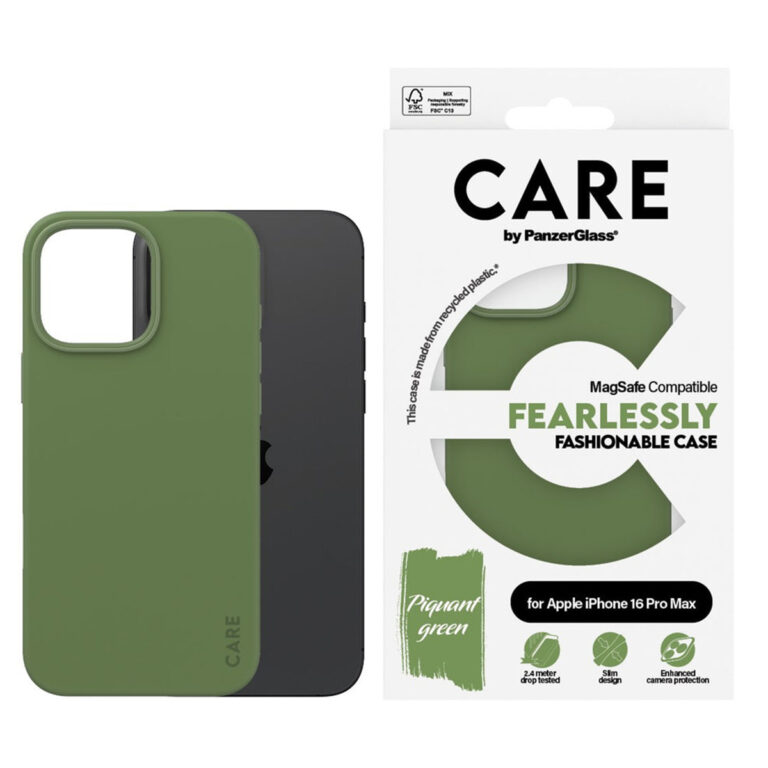 CARE by PanzerGlass Fashion Backcover MagSafe Apple iPhone 16 Pro Max - Groen - Afbeelding 4