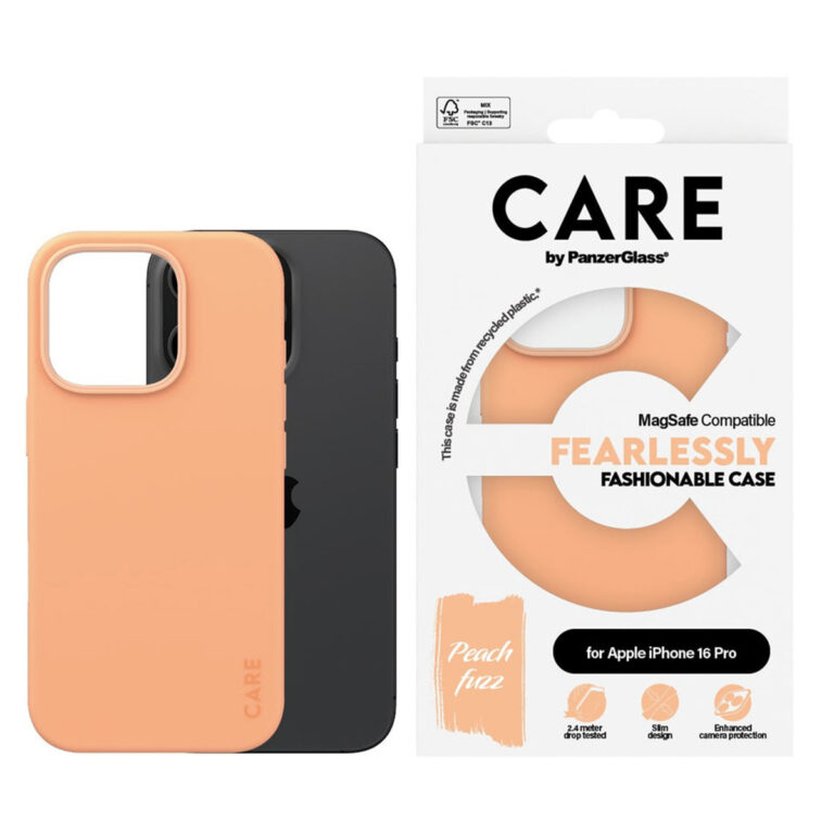 CARE by PanzerGlass Fashion Backcover MagSafe Apple iPhone 16 Pro - Peachy - Afbeelding 4