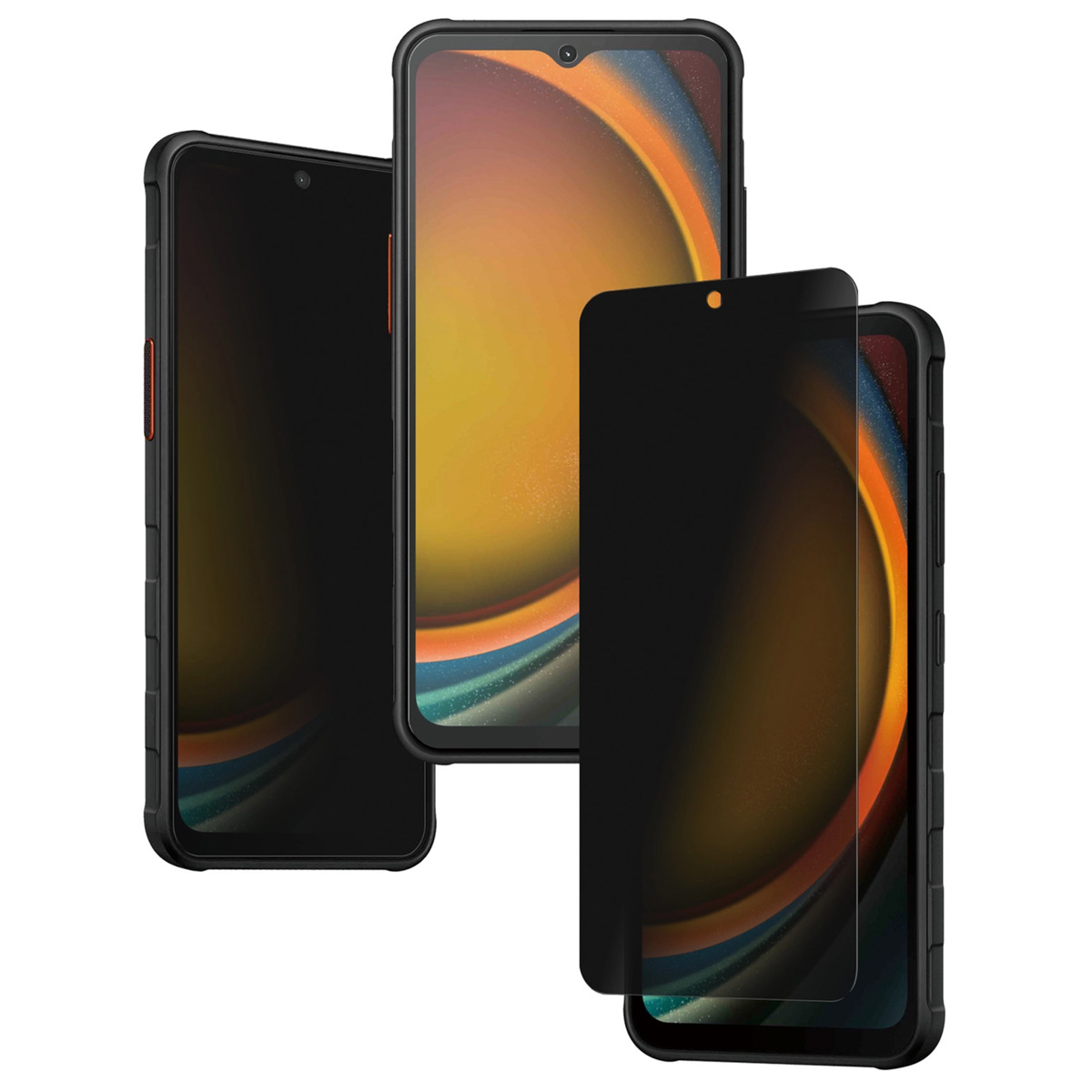 PanzerGlass Privacy Ultra-Wide Fit Anti-Bacterial Screenprotector incl. applicator Samsung Galaxy Xcover 7 / 6 Pro - Afbeelding 2