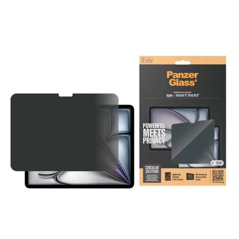 PanzerGlass Privacy Screenprotector Ultra-Wide Fit Apple iPad Air 11 inch (2025) M3 / (2024) M2 / iPad 11 (2025) A16 / iPad 10 (2022)