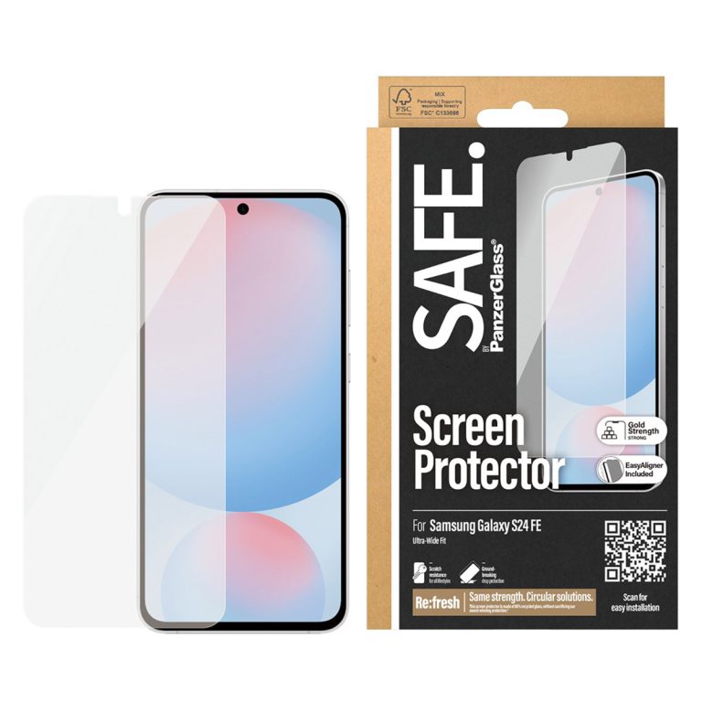 SAFE by PanzerGlass Ultra-Wide Fit Screenprotector incl. applicator Samsung Galaxy S24 FE - Afbeelding 2