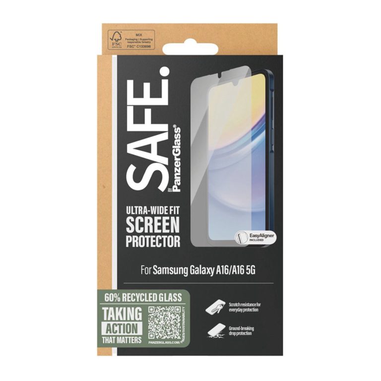 SAFE by PanzerGlass Ultra-Wide Fit Screenprotector Samsung Galaxy A16 - Afbeelding 4