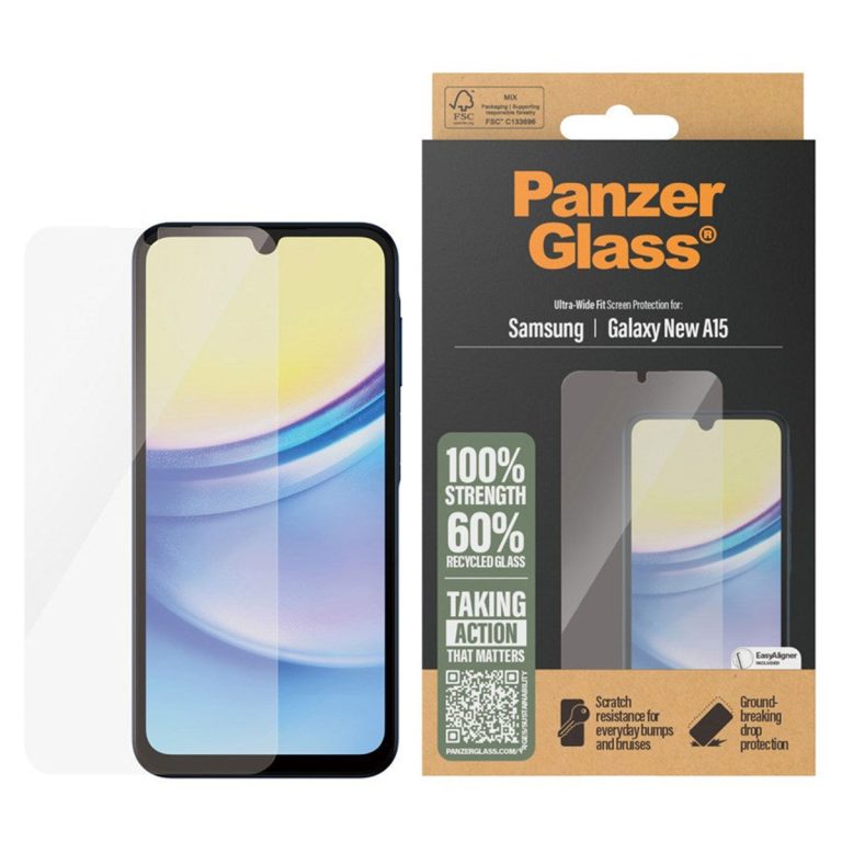 PanzerGlass Ultra-Wide Fit Anti-Bacterial Screenprotector Samsung Galaxy A16 - Afbeelding 3
