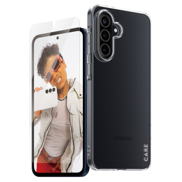 CARE by PanzerGlass Fashion Backcover XR + Ultra-Wide Fit Screenprotector incl. applicator Samsung Galaxy A36 - Transparant - Afbeelding 3
